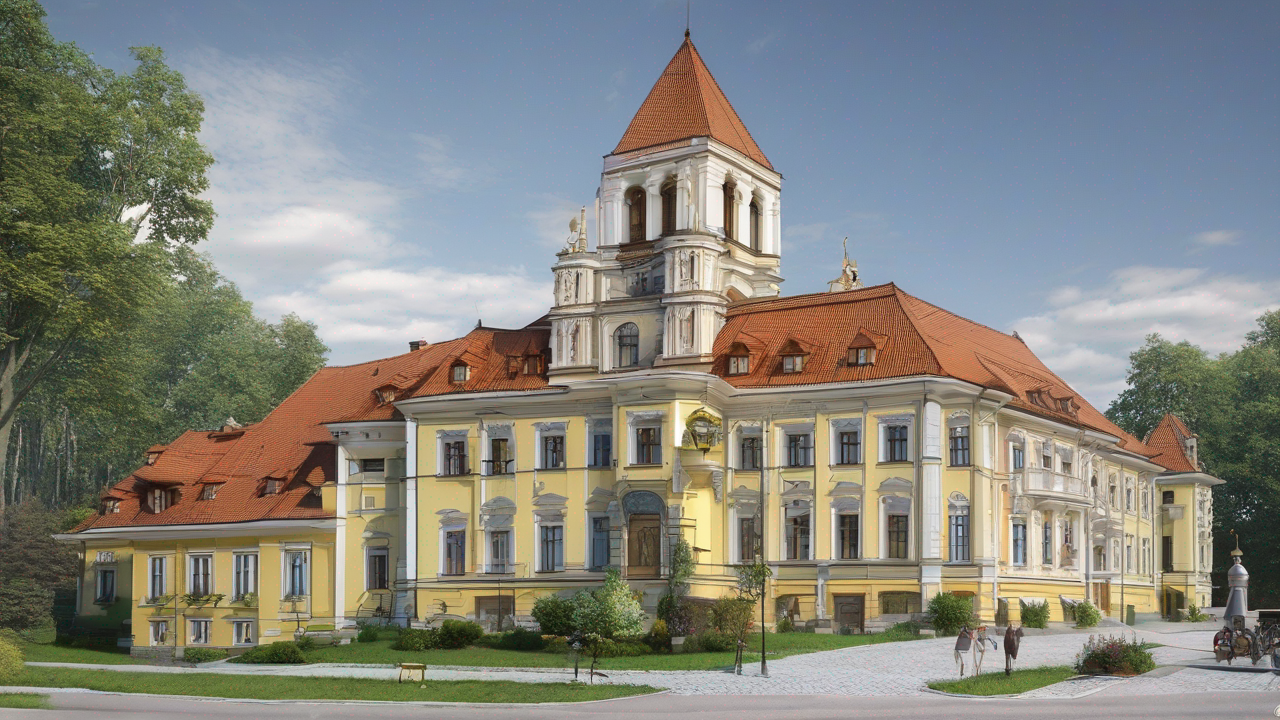 Jasna kuchnia z lekkimi, kolorowymi zasłonami w kwiatowe wzory dodające przestrzeni charakteru